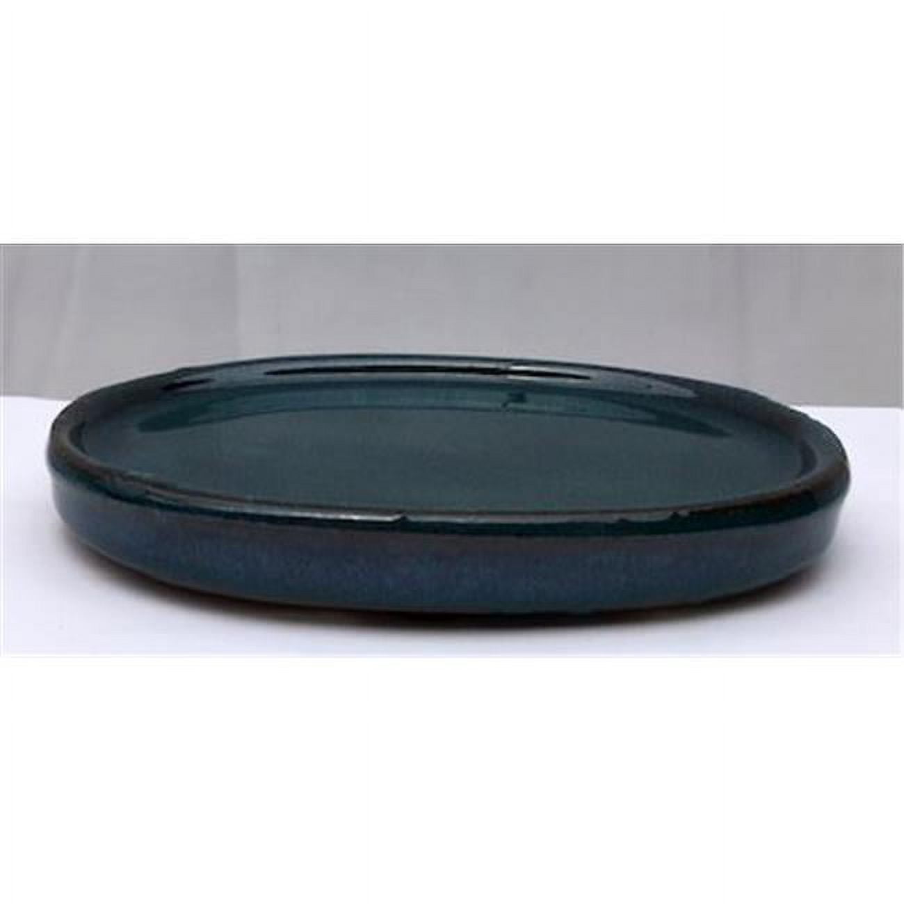 Picture of Bonsai Boy T1009 Ceramic Humidity & Drip Tray&#44; Blue - Oval