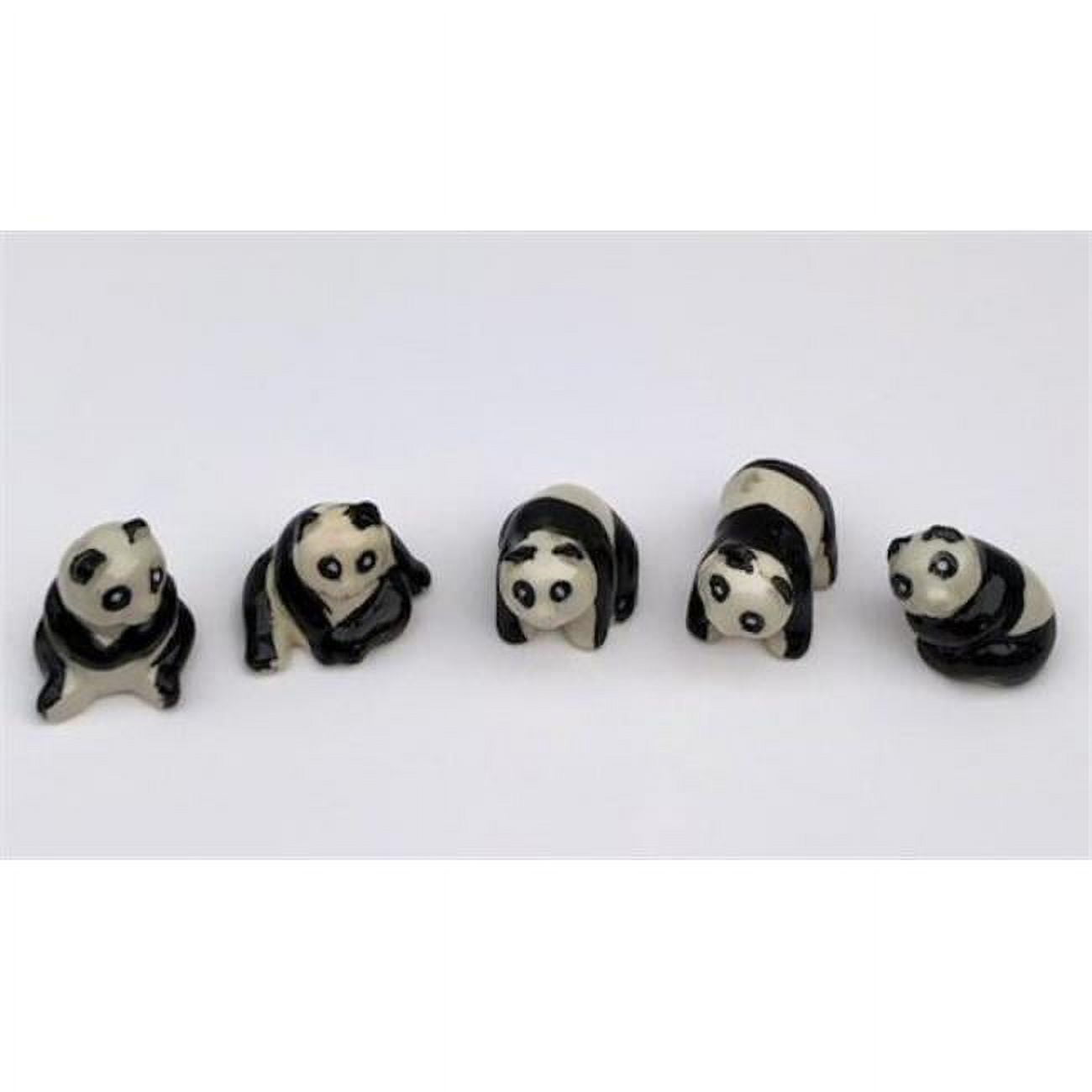 Picture of Bonsai Boy of New York e3009 1.5 in. Various Poses Ceramic Panda Figurines, Set of 5