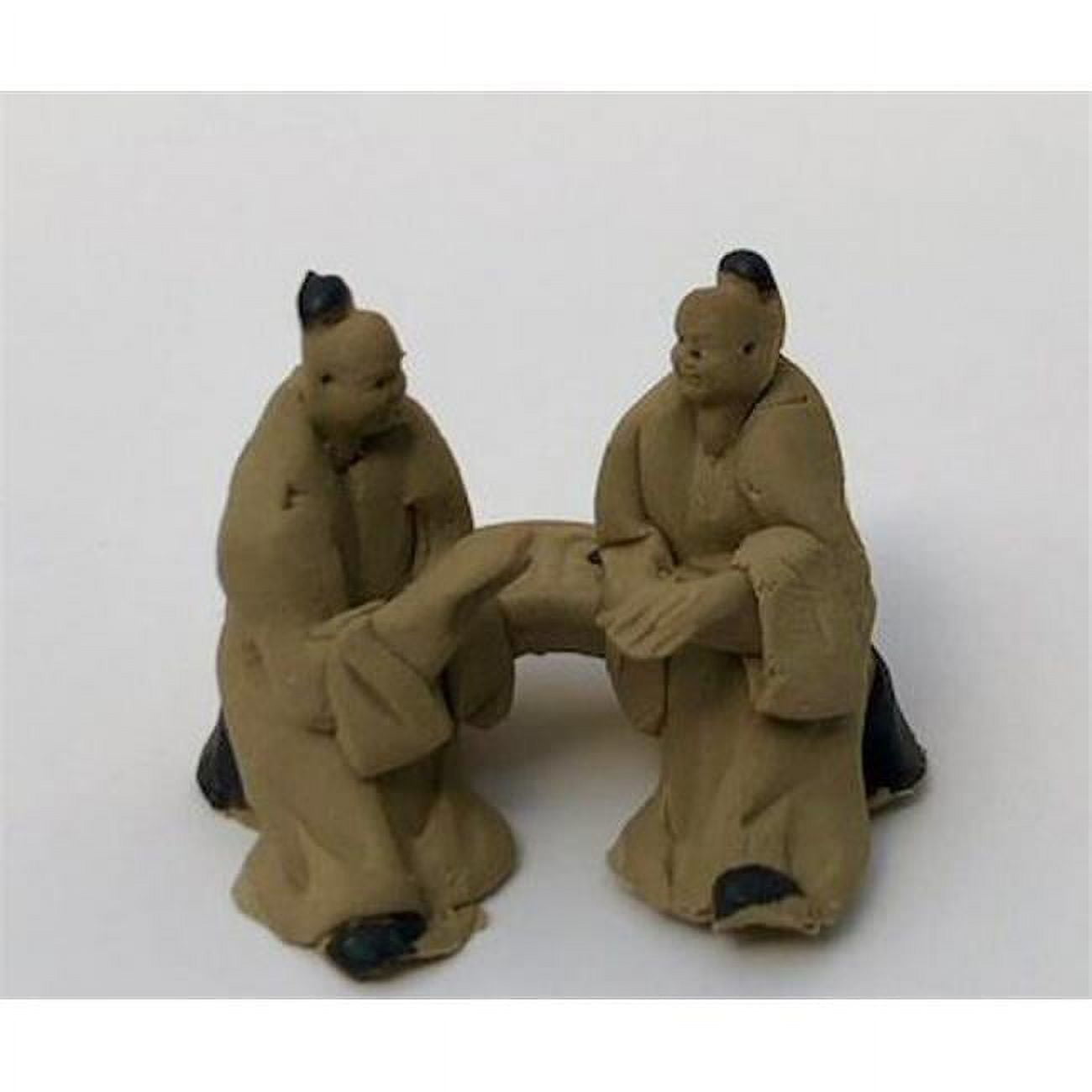 Picture of Bonsai Boy of New York e3537 Two Men Sitting Ceramic Figurine, Large