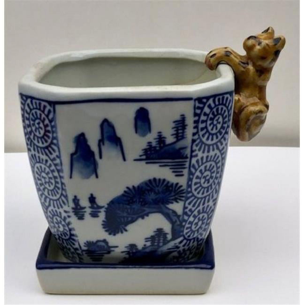 Picture of Bonsai Boy of New York e3539 1.5 in. Dog Pot-Hanger Miniature Ceramic Figurine