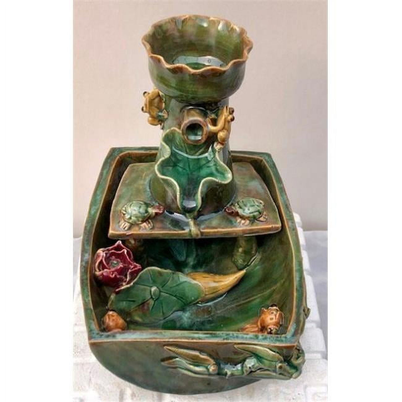 8.25 x 7.25 x 10.5 in. Ceramic Table Top Water Fountain