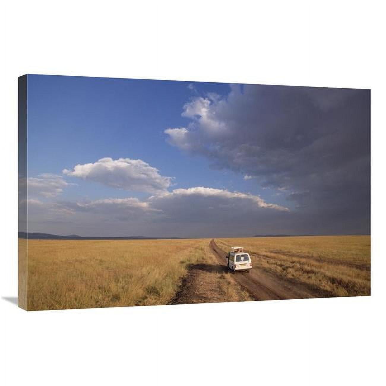 Global Gallery Ecotourists in The Serengeti Ecosystem, Kenya and Tanzania Border-Canvas Art-36"x24"