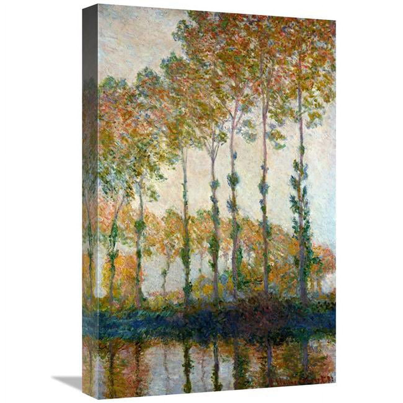 GCS-278693-22-142 22 in. Poplars on the River Epte in Autumn, 1891 Art Print - Claude Monet -  Global Gallery