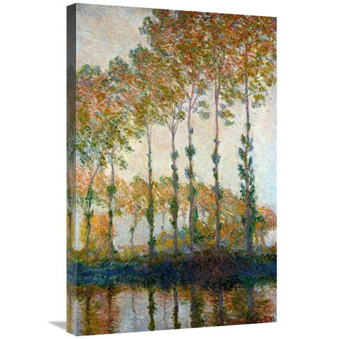 GCS-278693-30-142 30 in. Poplars on the River Epte in Autumn, 1891 Art Print - Claude Monet -  Global Gallery