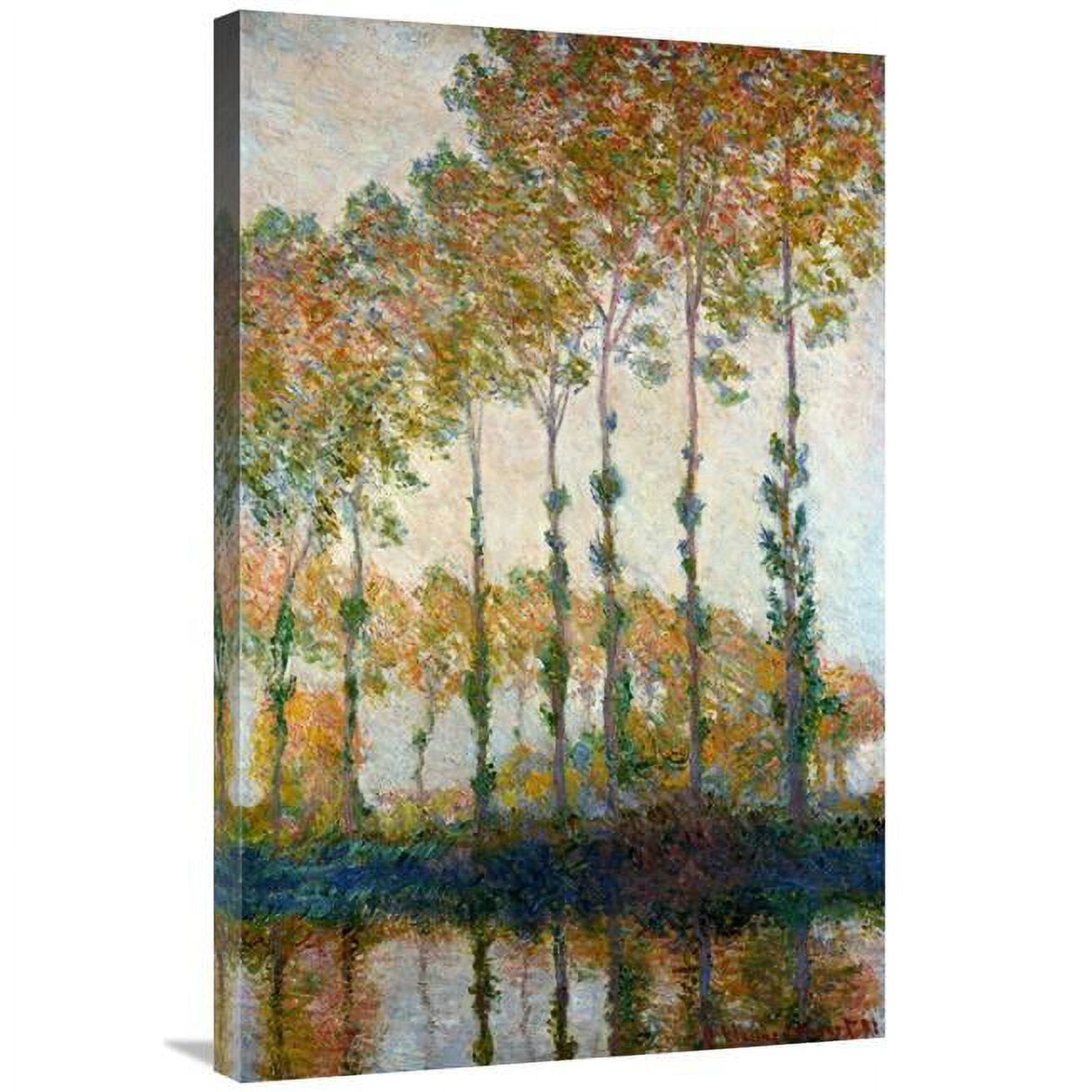 GCS-278693-36-142 36 in. Poplars on the River Epte in Autumn, 1891 Art Print - Claude Monet -  Global Gallery