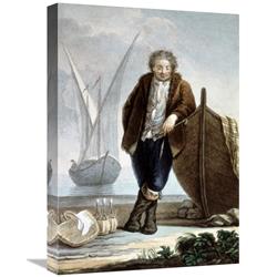 22 in. Sailor Leaning Against Boat Hullfrom Art Print - Costanzo Castelli -  JensenDistributionServices, MI1278588