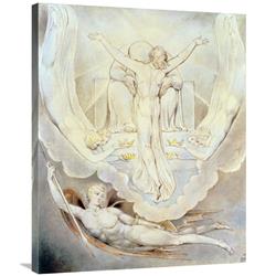 GCS-281716-36-142 36 in. Christ Offers to Redeem Man Art Print - William Blake -  Global Gallery