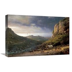 GCS-266314-22-142 22 in. A Wagon on a Path Art Print - Domenico Ferri -  Global Gallery