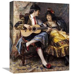 16 in. A Spanish Singer & His Lady Art Print - Arthur Alfred Burrington -  JensenDistributionServices, MI1289085