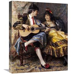GCS-267808-22-142 22 in. A Spanish Singer & His Lady Art Print - Arthur Alfred Burrington -  Global Gallery