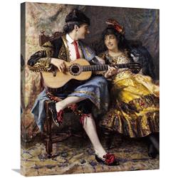 GCS-267808-30-142 30 in. A Spanish Singer & His Lady Art Print - Arthur Alfred Burrington -  Global Gallery