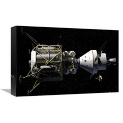 GCS-393564-1218-142 12 x 18 in. Altair & Orion Spacecraft - Conceptual Rendering Art Print - NASA -  Global Gallery