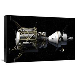 GCS-393564-2030-142 20 x 30 in. Altair & Orion Spacecraft - Conceptual Rendering Art Print - NASA -  Global Gallery
