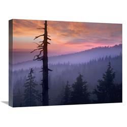 GCS-396395-1824-142 18 x 24 in. Sunset Over Forest, Crater Lake National Park, Oregon Art Print - Tim Fitzharris -  Global Gallery