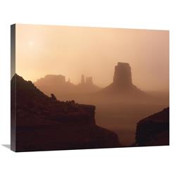 22 x 28 in. Sandstorm Enshrouding Mittens, Monument Valley, Arizona Art Print - Tim Fitzharris -  JensenDistributionServices, MI1294682