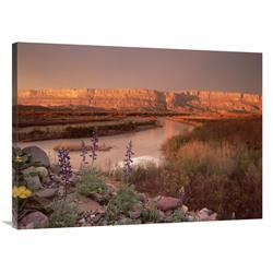 Global Gallery Sierra Ponce and Rio Grande, Big Bend National Park, Texas-Canvas Art-40"x30"