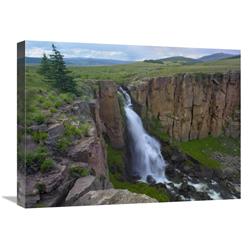 GCS-396493-1824-142 18 x 24 in. North Clear Creek Waterfall Cascading Down Cliff, Colorado Art Print - Tim Fitzharris -  Global Gallery