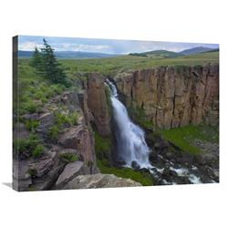 GCS-396493-2432-142 24 x 32 in. North Clear Creek Waterfall Cascading Down Cliff, Colorado Art Print - Tim Fitzharris -  Global Gallery
