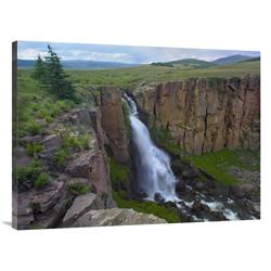 GCS-396493-3040-142 30 x 40 in. North Clear Creek Waterfall Cascading Down Cliff, Colorado Art Print - Tim Fitzharris -  Global Gallery