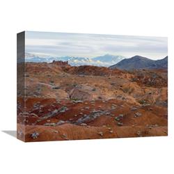 Global Gallery Black Mountains Surrounding Valley of Fire State Park, Nevada-Canvas Art-16"x12"