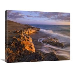 Global Gallery Beach at Dusk, Blowing Rocks Preserve, Florida-Canvas Art-24"x20"