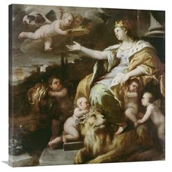 GCS-459990-3636-142 36 x 36 in. Allegory of Magnanimity Art Print - Luca Giordano -  Global Gallery