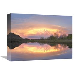 GCS-396820-1216-142 12 x 16 in. Storm Clouds & South Llano River, South Llano River State Park, Texas Art Print - Tim Fitzharris -  Global Gallery