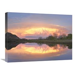 GCS-396820-1824-142 18 x 24 in. Storm Clouds & South Llano River, South Llano River State Park, Texas Art Print - Tim Fitzharris -  Global Gallery