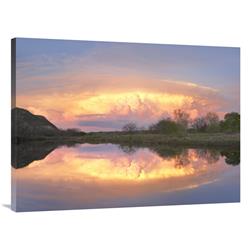 GCS-396820-3040-142 30 x 40 in. Storm Clouds & South Llano River, South Llano River State Park, Texas Art Print - Tim Fitzharris -  Global Gallery