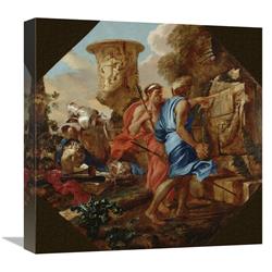GCS-460059-1818-142 18 x 18 in. Arcadian Shepherds Art Print - Giovanni Benedetto Castiglione -  Global Gallery