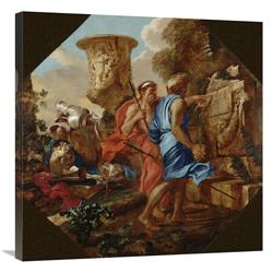 30 x 30 in. Arcadian Shepherds Art Print - Giovanni Benedetto Castiglione -  JensenDistributionServices, MI1302375
