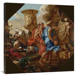 36 x 36 in. Arcadian Shepherds Art Print - Giovanni Benedetto Castiglione -  JensenDistributionServices, MI1302376