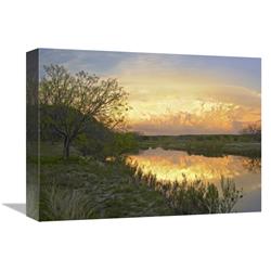 GCS-396842-1216-142 12 x 16 in. Storm Clouds Over South Llano River, South Llano River State Park, Texas Art Print - Tim Fitzharris -  Global Gallery