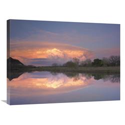 GCS-396843-2432-142 24 x 32 in. Storm Clouds Over South Llano River, South Llano River State Park, Texas Art Print - Tim Fitzharris -  Global Gallery