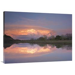 GCS-396843-3040-142 30 x 40 in. Storm Clouds Over South Llano River, South Llano River State Park, Texas Art Print - Tim Fitzharris -  Global Gallery