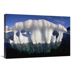 Global Gallery Melting shard of an Iceberg, bergy bit, Danco Coast, Antarctic Peninsula-Canvas Art-30"x20"