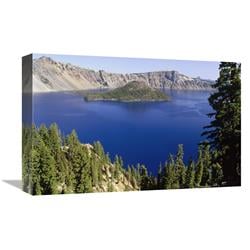 GCS-452888-1218-142 12 x 18 in. Wizard Island in Crater Lake National Park, Oregon Art Print - Gerry Ellis -  Global Gallery