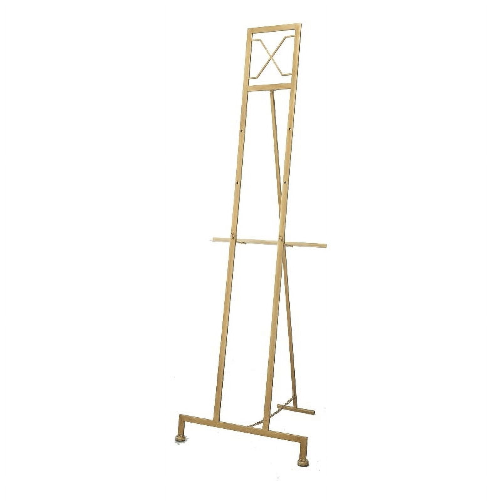 Picture of BenJara BM285911 57 in. Gold Iron Frame Free Standing for An Artists Touch Easel Stand, Gold
