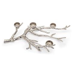 Picture of Benjara BM302608 23 in. Tree Branch Design & 4 Candle Slots Metal Tea Light Holder&#44; Silver