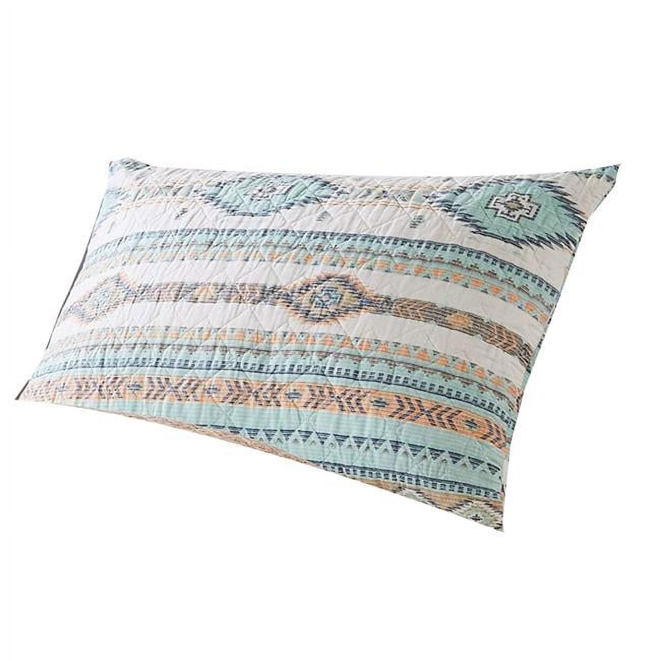 Picture of Benjara BM307094 36 in. Linda Diamond Quilted Geometric Motif Pillow Sham&#44; Multi Color - King Size