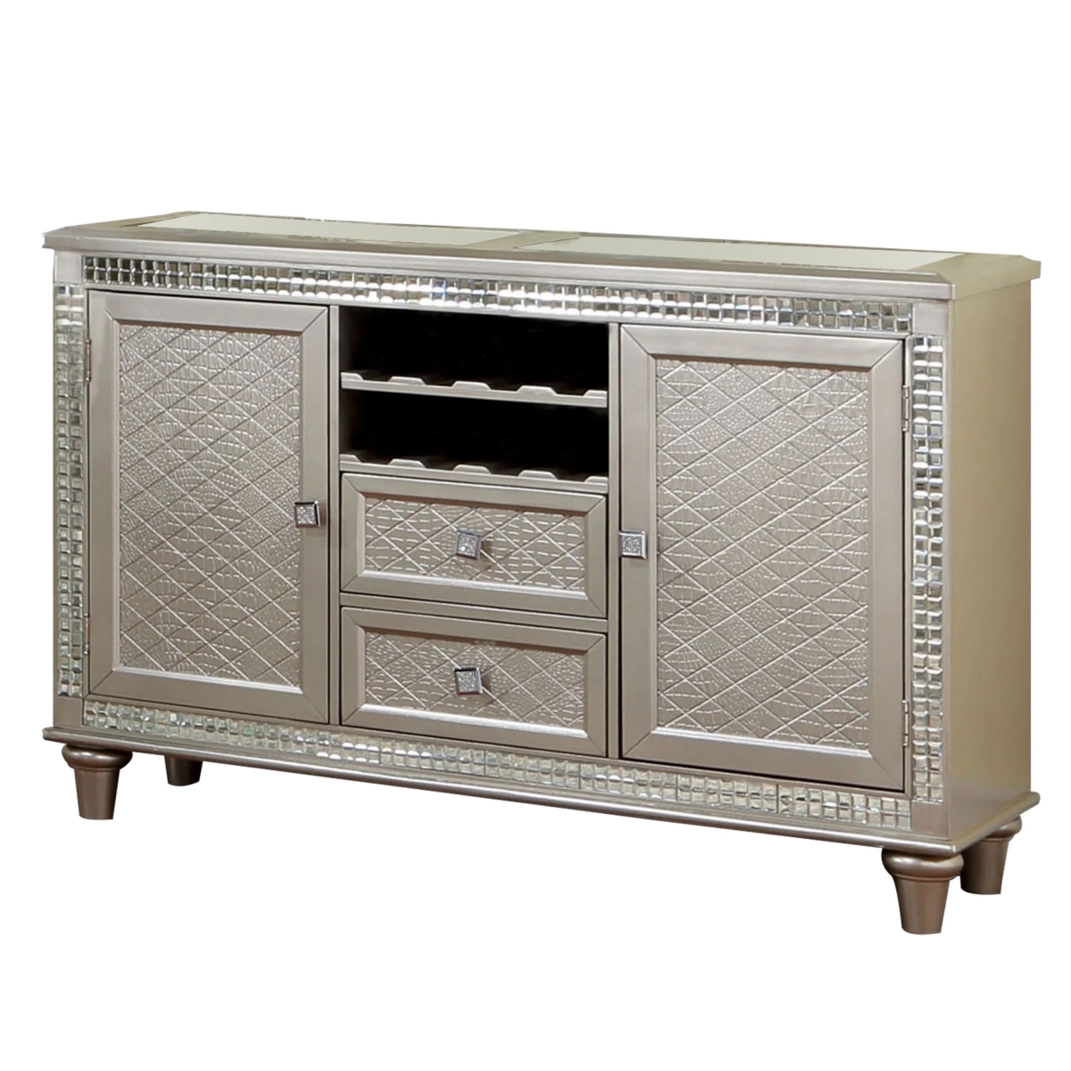 Picture of Benjara BM313228 54 in. Lin Sideboard Buffet Console&#44; Champagne