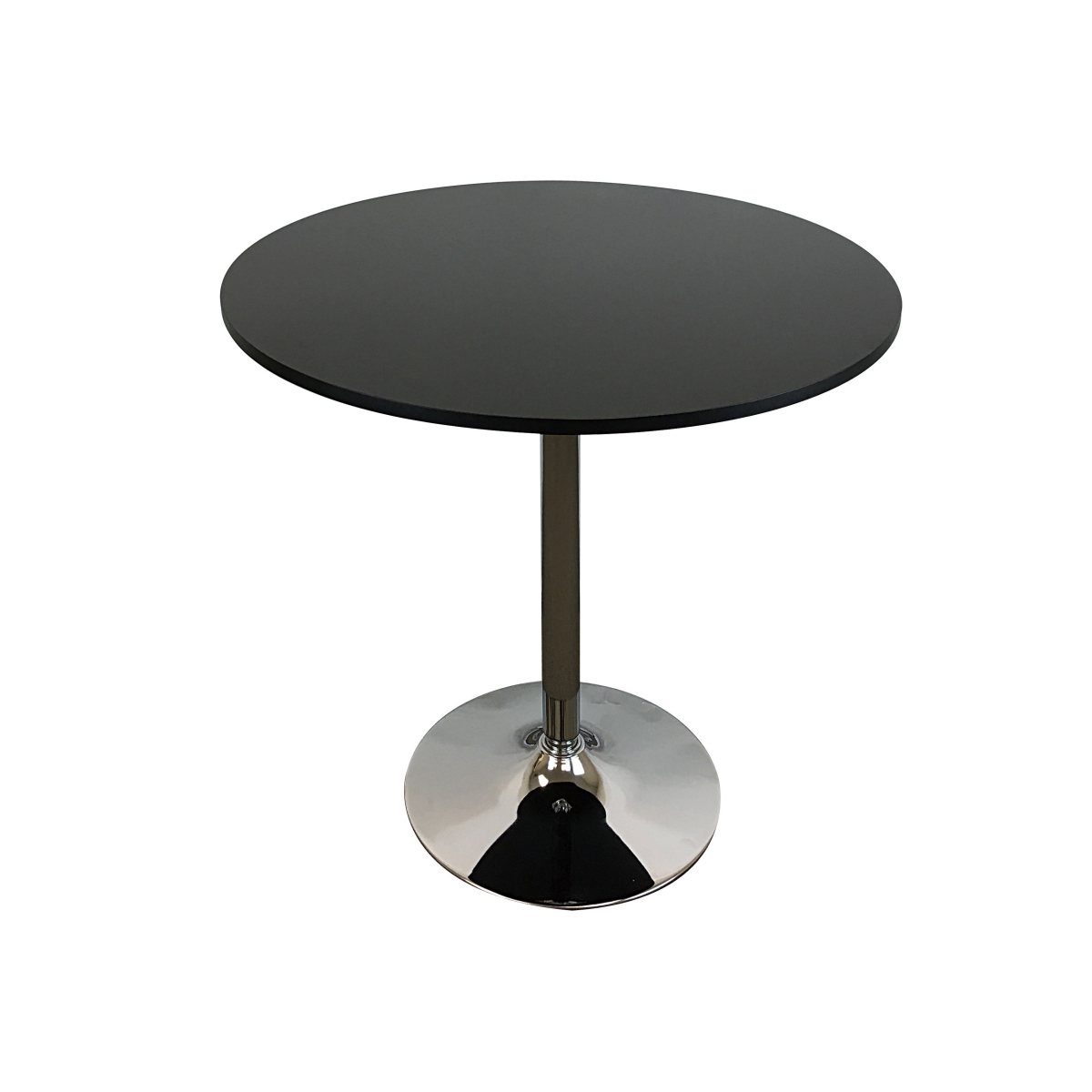 Picture of Benjara BM312264 36 in. Mari Counter Height Table with Round Top & Stainless Steel Base&#44; Black & Chrome