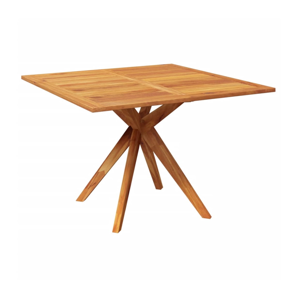 Picture of Benjara BM325750 43 in. Patio Outdoor Dining Table&#44; Square Natural Brown Acacia Wood