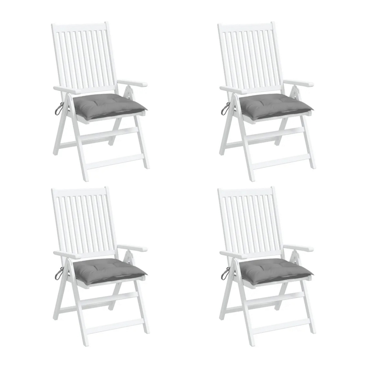 Picture of Benjara BM325568 20 x 20 in. Kia Outdoor Cushions for Square Chair&#44; Dark Gray Fabric - Set of 4