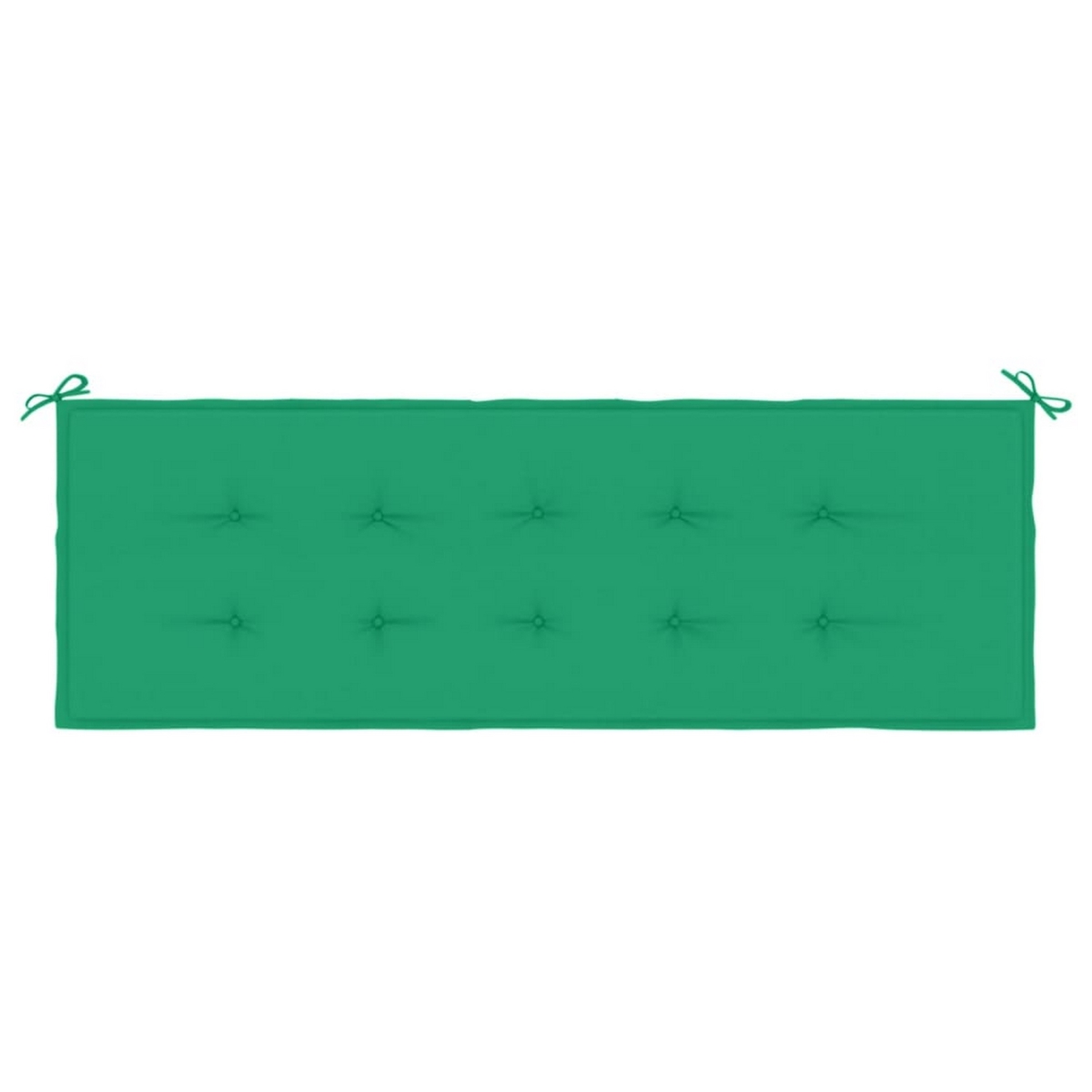 Picture of Benjara BM326424 59 in. Claire Outdoor Cushions for Bench&#44; Button Tufted Green Fabric