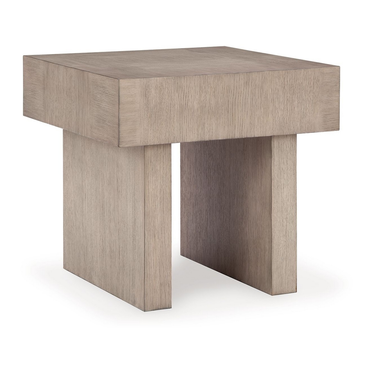 Picture of Benjara BM327389 26 in. Laina Side Square End Table with Light Grayish Brown Hardwood