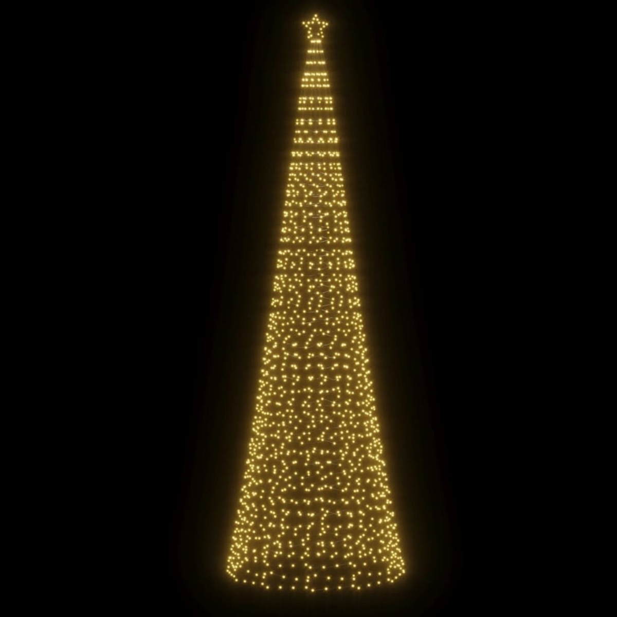 Picture of Benjara BM326450 16 ft. Outdoor Christmas Tree Light Decoration with 1554 Warm White LED