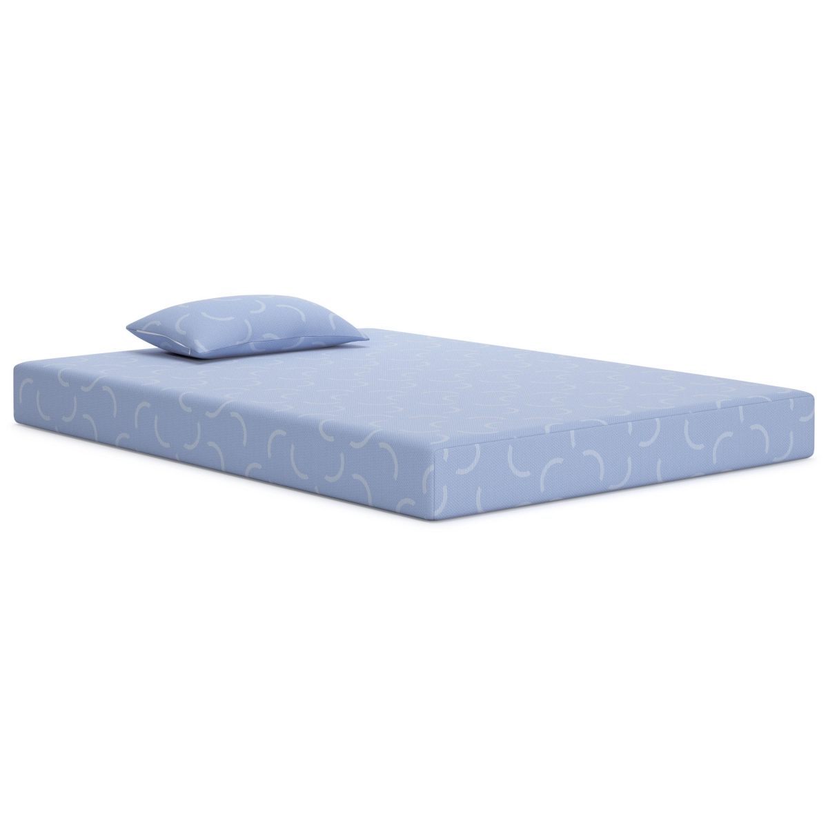 Picture of Benjara BM326724 7 in. Ruve Full Mattress with Standard Pillow & Memory Foam&#44; Light Blue
