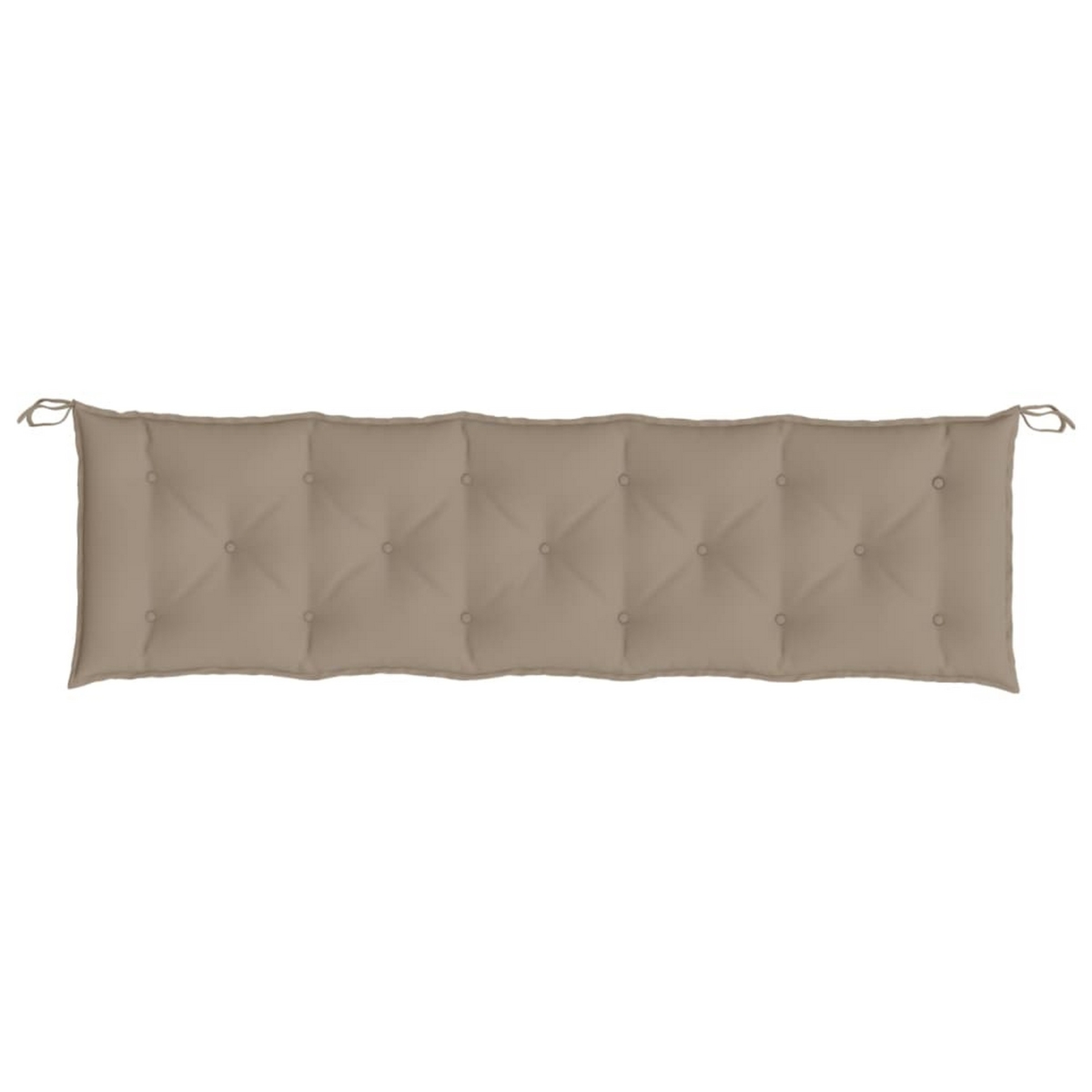Picture of Benjara BM326391 59 in. Claire Outdoor Cushions for Bench&#44; Button Tufted Taupe Fabric