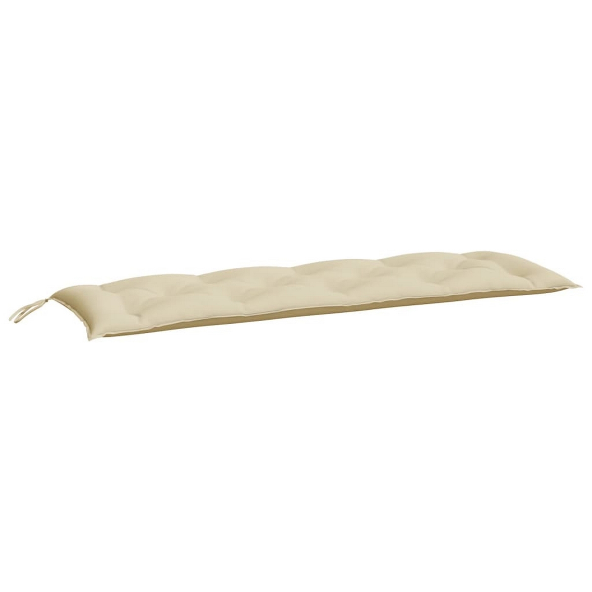 Picture of Benjara BM325929 Claire Cushions for Bench with Tie Ropes&#44; Beige Tufted Oxford Fabric